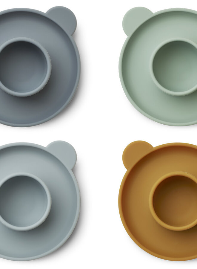 Liewood - Janus egg cup Mr bear blue mix