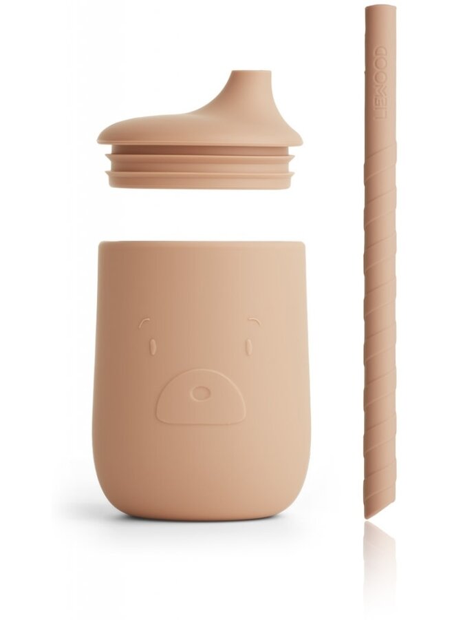 Liewood - Ellis Sippy Cup - Mr Bear tuscany rose