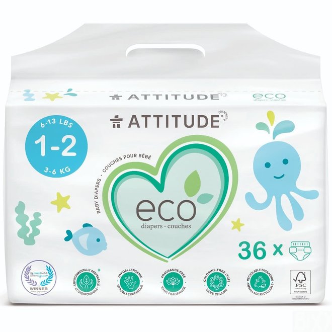 Attitude - Baby Care | Luiers | Mini | Maat 1-2