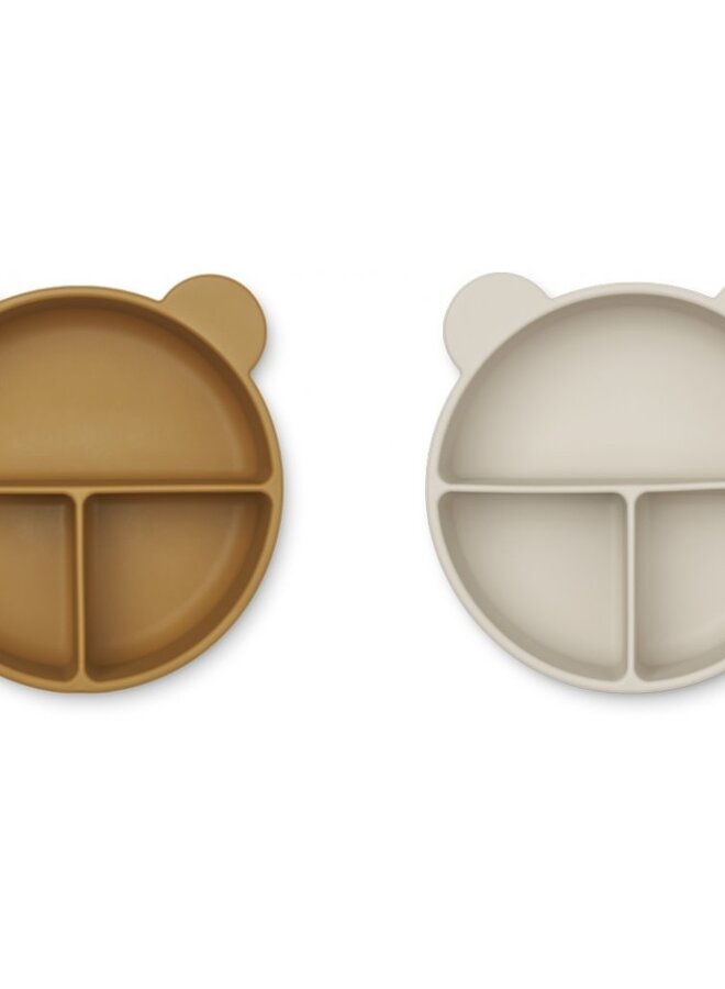 Liewood - Connie Bowl 2pack Golden Caramel/Sandy