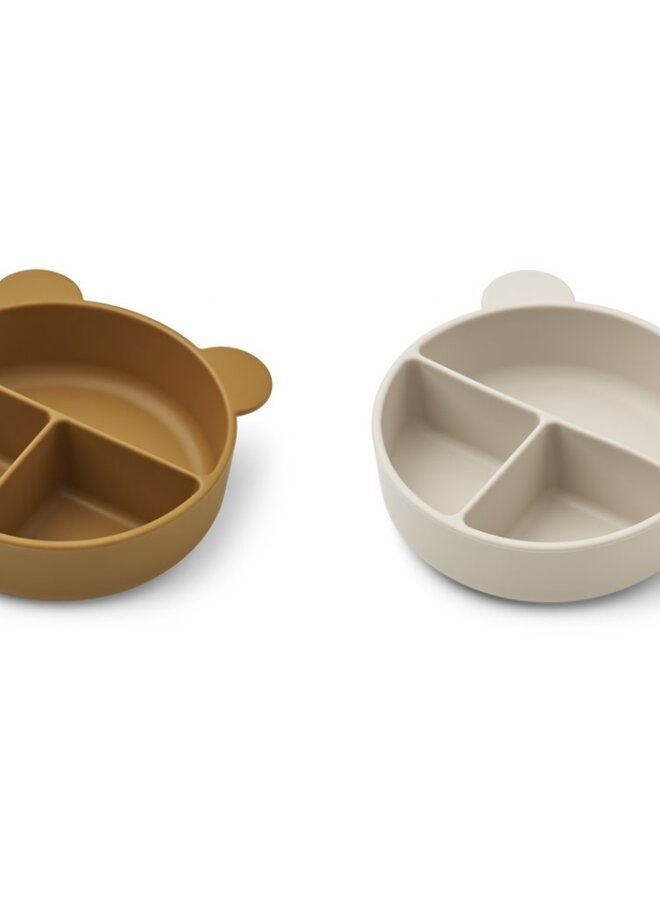 Liewood - Connie Bowl 2pack Golden Caramel/Sandy
