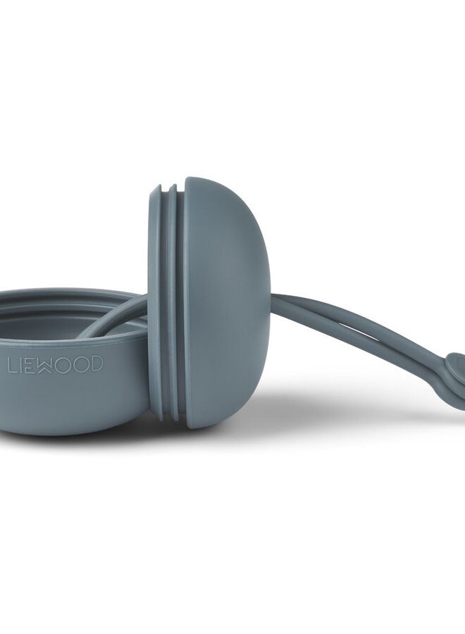 Liewood - Philip pacifier box whale blue
