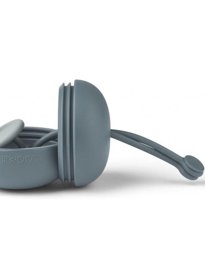 Liewood - Philip pacifier box whale blue