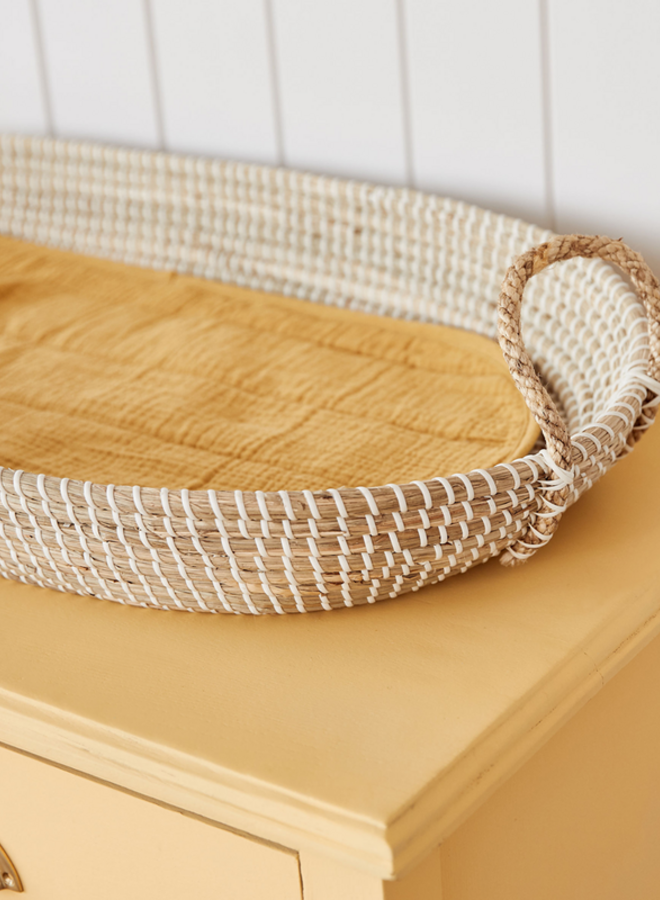Olli & Ella - Luxe organic insert Mustard - REVA basket