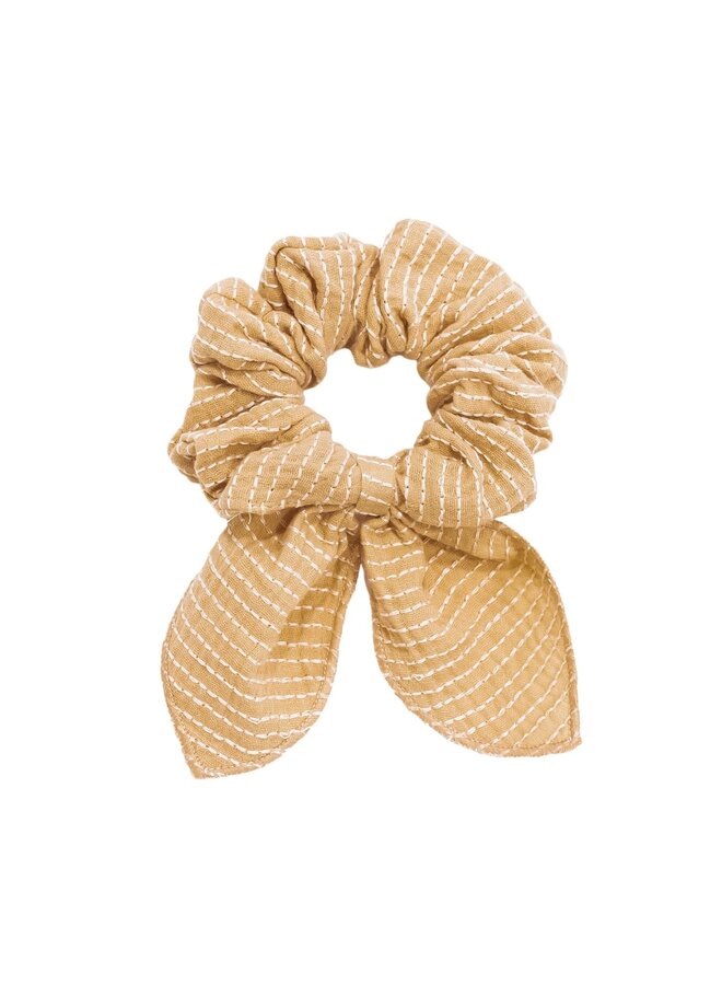 Mrs Ertha - Scrunchie Stripe Honey bow