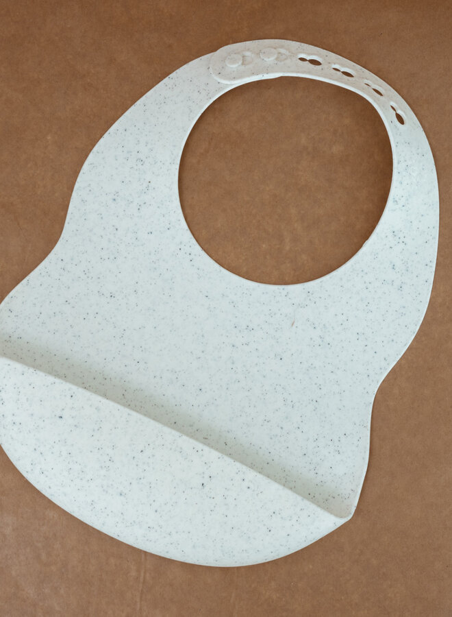 Mrs Ertha - Silicone bib coconut speckle