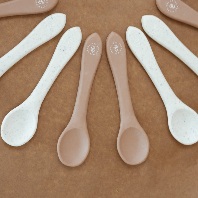 Mrs Ertha - Silicone spoons coconut speckle