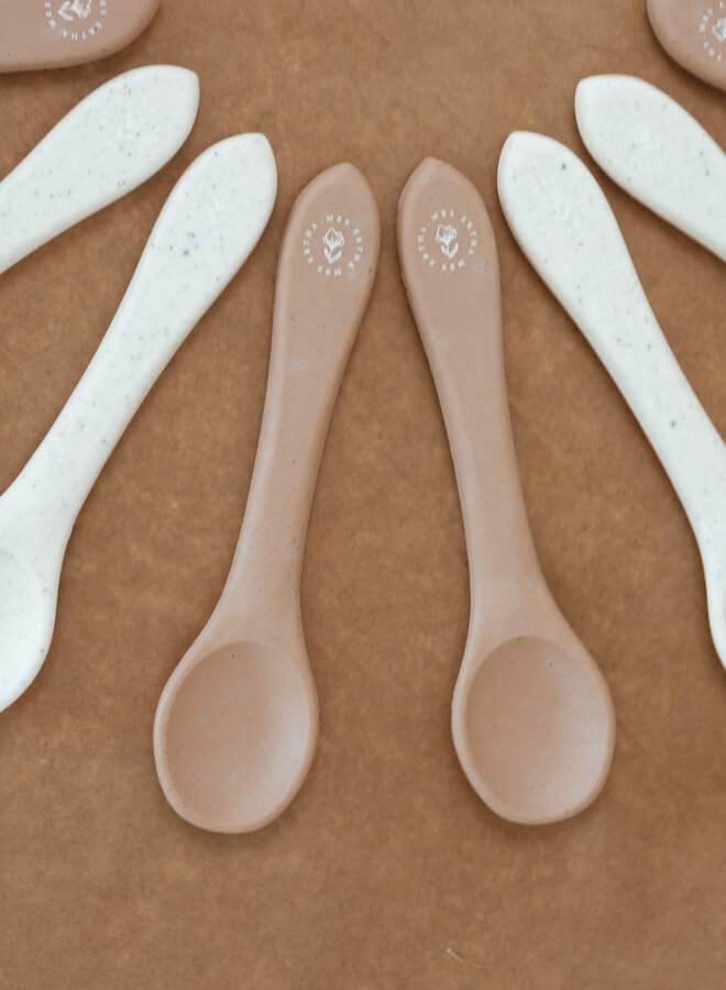 Mrs Ertha - Silicone spoons coconut speckle