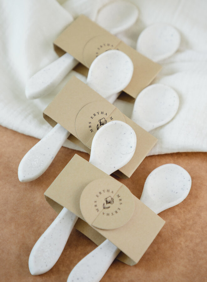 Mrs Ertha - Mrs Ertha - Silicone spoons coconut speckle
