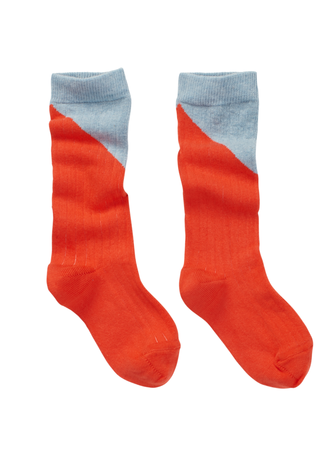 Sproet & Sprout - High socks Colourblock blue