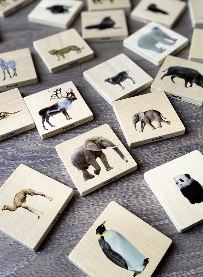 Tickit - Wild animal family match set
