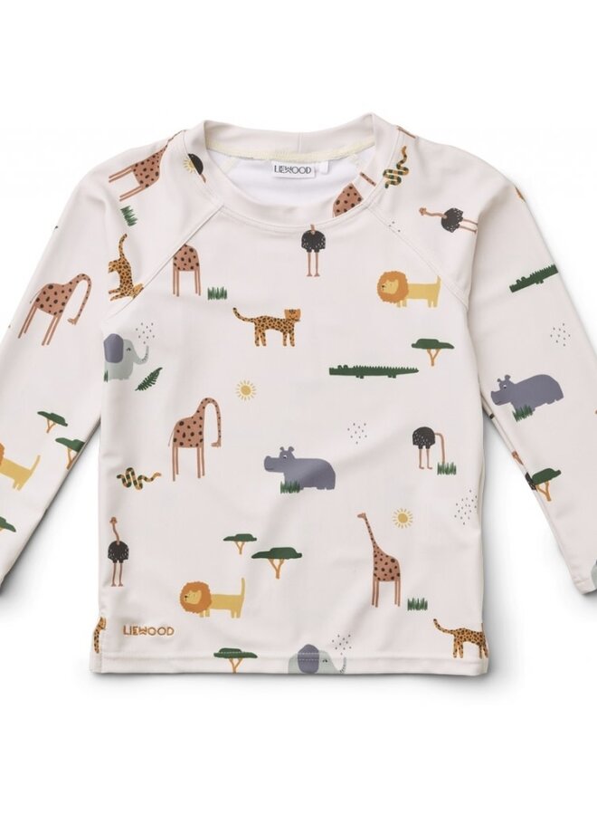 Liewood - Noah swim tee - Safari sandy