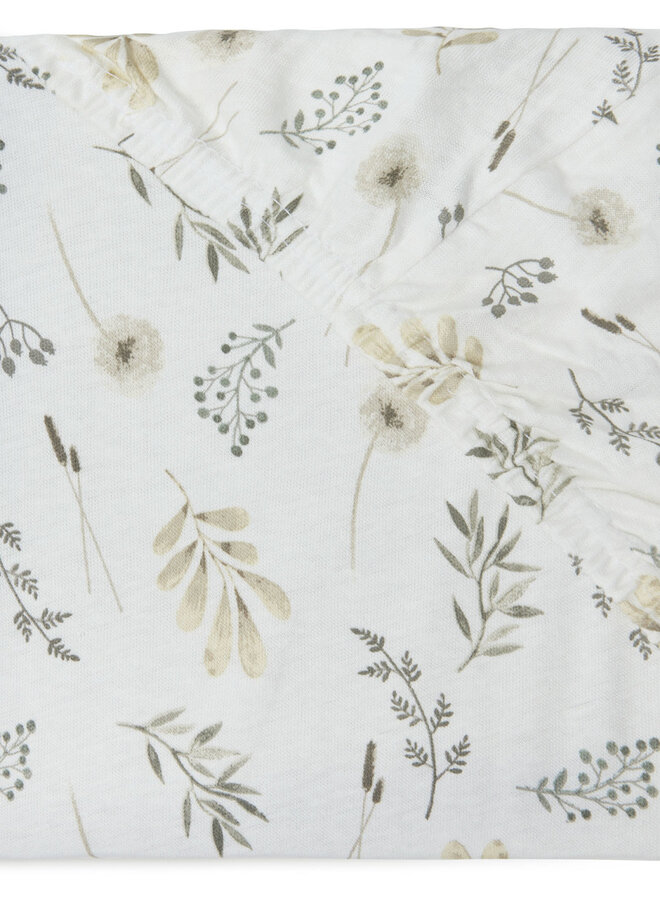 Jollein - Hoeslaken Jersey 60 x 120cm Wild Flowers