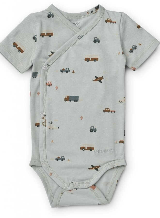 Liewood - Hali body shortsleeve (2 pack) - Vehicles