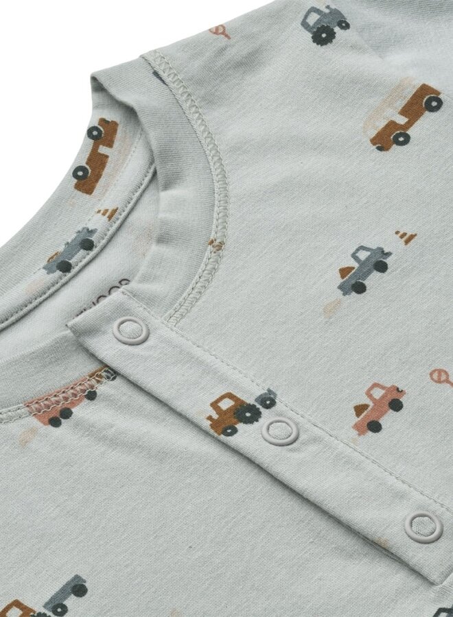 Liewood - Wilhelm pyjamas - Vehicles blue fog