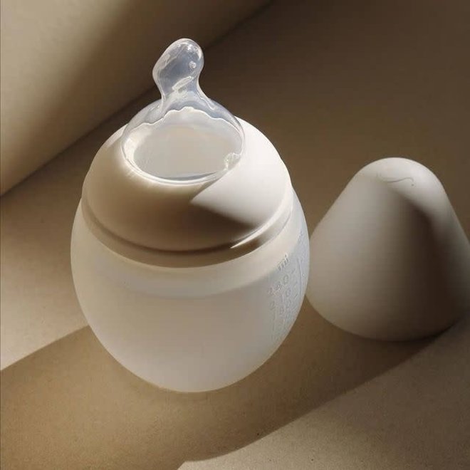 Elhee - Milk baby bottle 330 ml - Sand