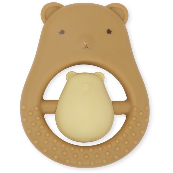 Konges Slojd - Teeth Soother Sibling - Teddy almond