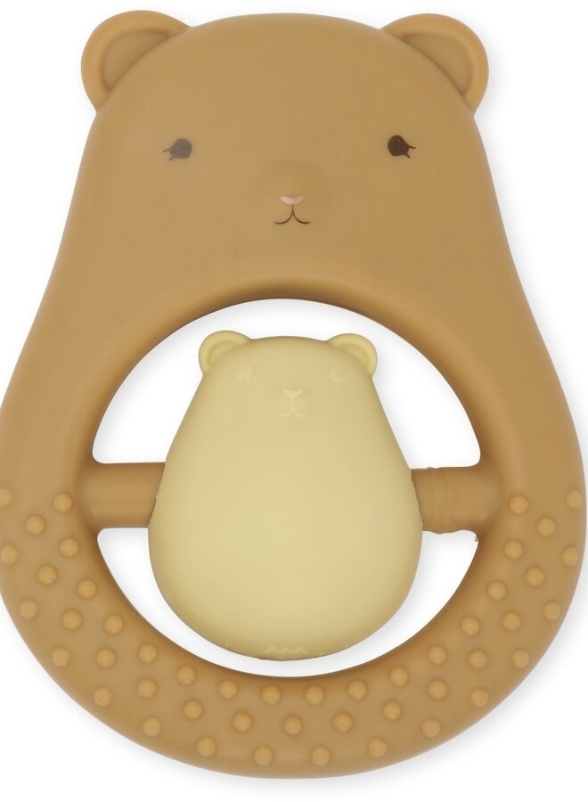 Konges Slojd - Teeth Soother Sibling - Teddy almond