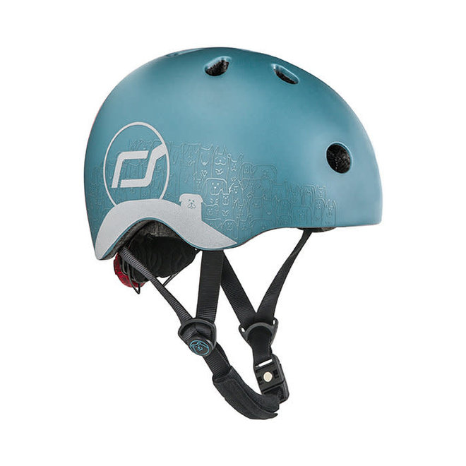 Scoot and Ride - Helmet XS/XXS- Reflective Steel (1 tot 3 jaar)