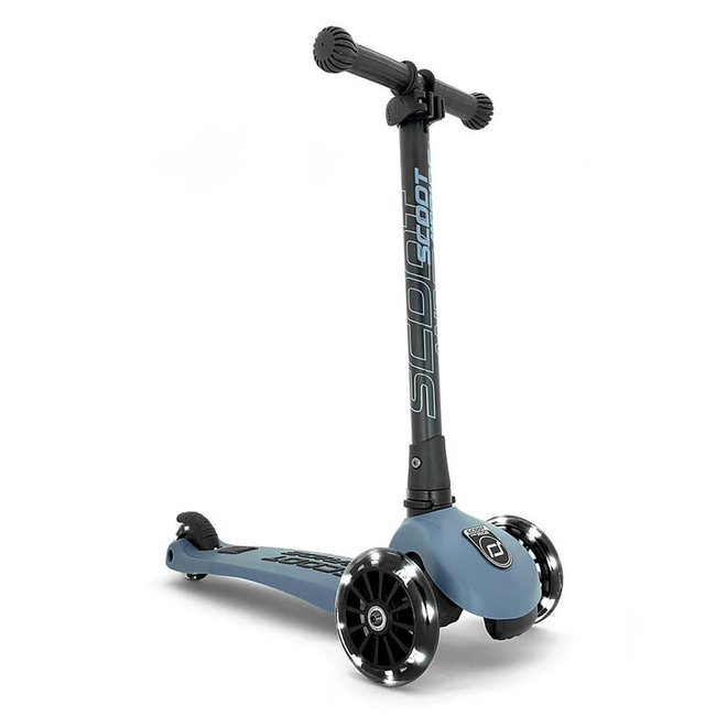 Scoot and Ride - Highwaykick 3 LED - Steel (3 tot 6 jaar)