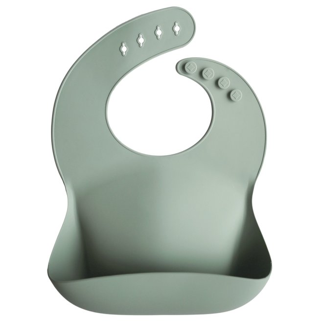 Mushie - Silicone Bib - Cambridge Blue