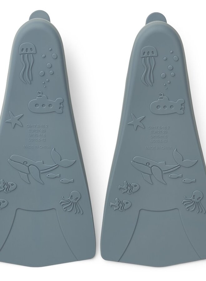 Liewood - Gustav swim fins - Whale blue
