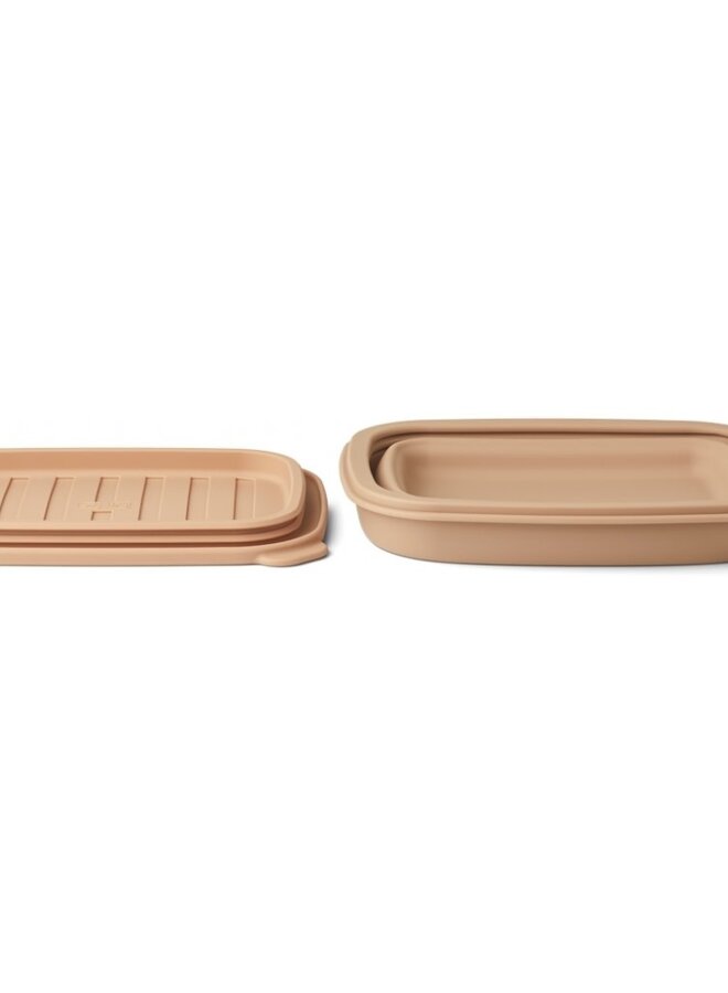 Liewood - Franklin foldable lunch box - Tuscany rose/pale tuscany mix