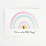 by Vivi - Armbandje en wenskaart 'Rainbow - it's a cute little baby'