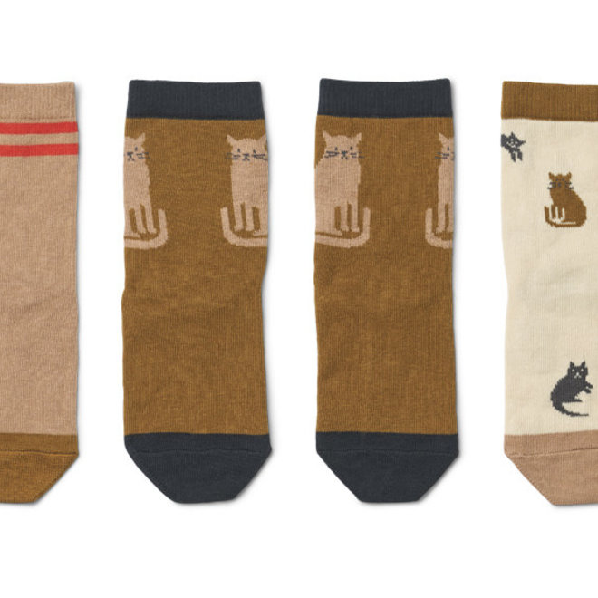 Liewood - Silas socks (3 pack) - Miauw