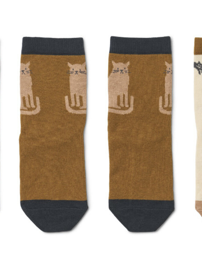 Liewood - Silas socks (3 pack) - Miauw