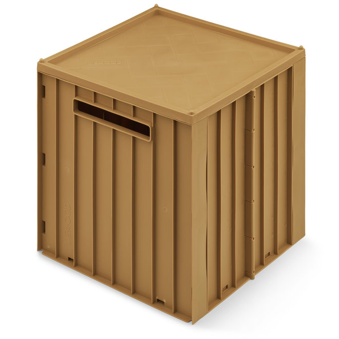 Liewood - Elijah storage box with lid - Golden caramel