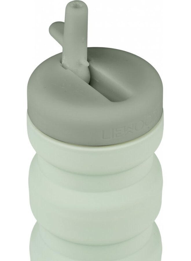 Liewood - Wilson foldable bottle - Dusty mint/faune green mix
