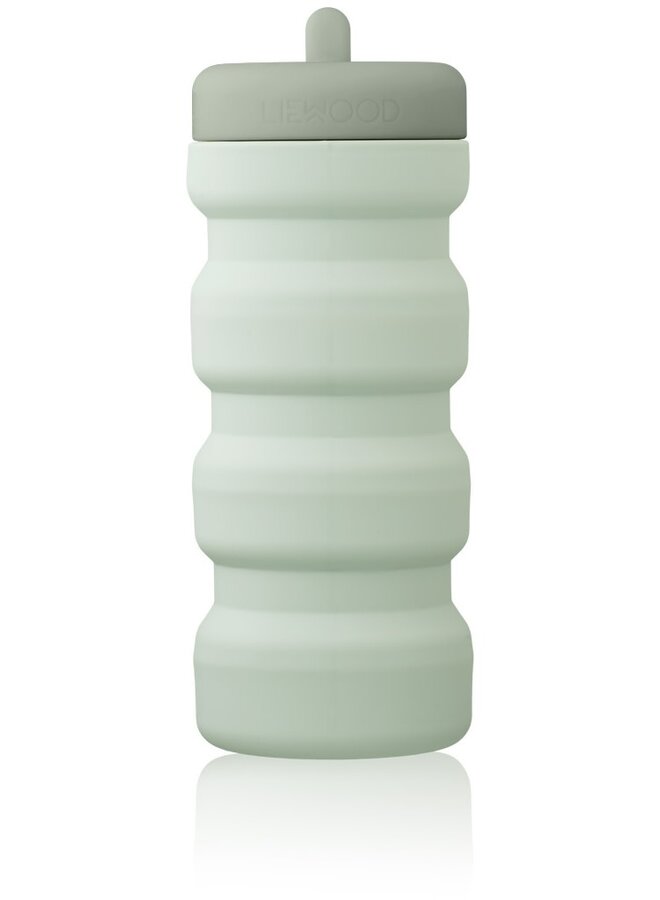 Liewood - Wilson foldable bottle - Dusty mint/faune green mix