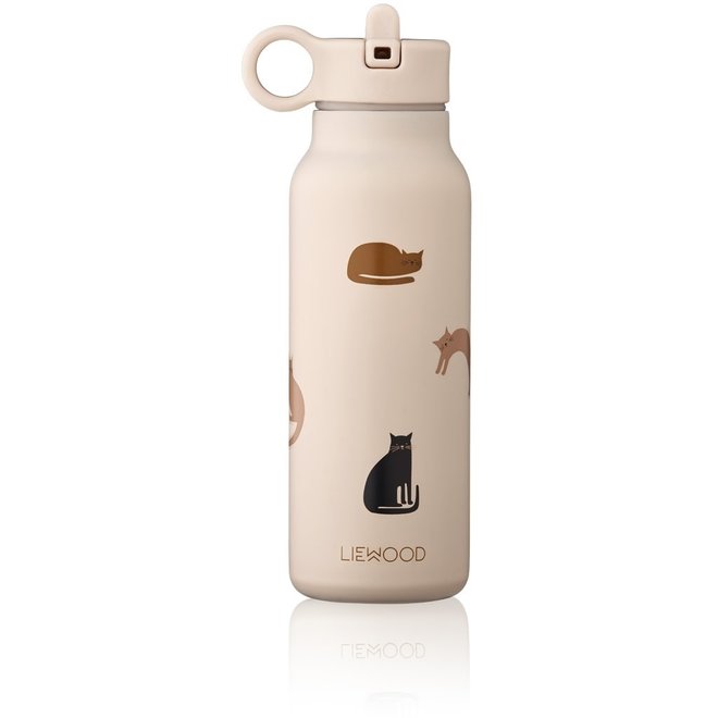 Liewood - Falk water bottle 350 ml - Miauw / Apple blossom mix