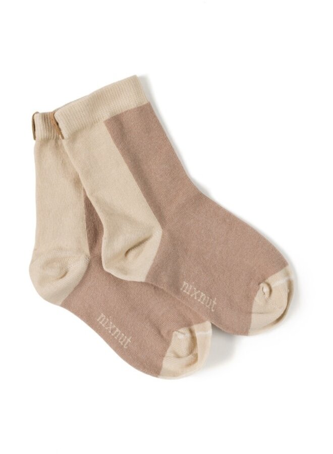 Nixnut Block Socks - Mauve