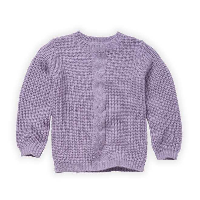 Sproet & Sprout - Cable sweater Ice purple