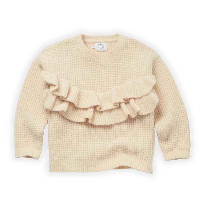 Sproet & Sprout - Sweater ruffle ivory
