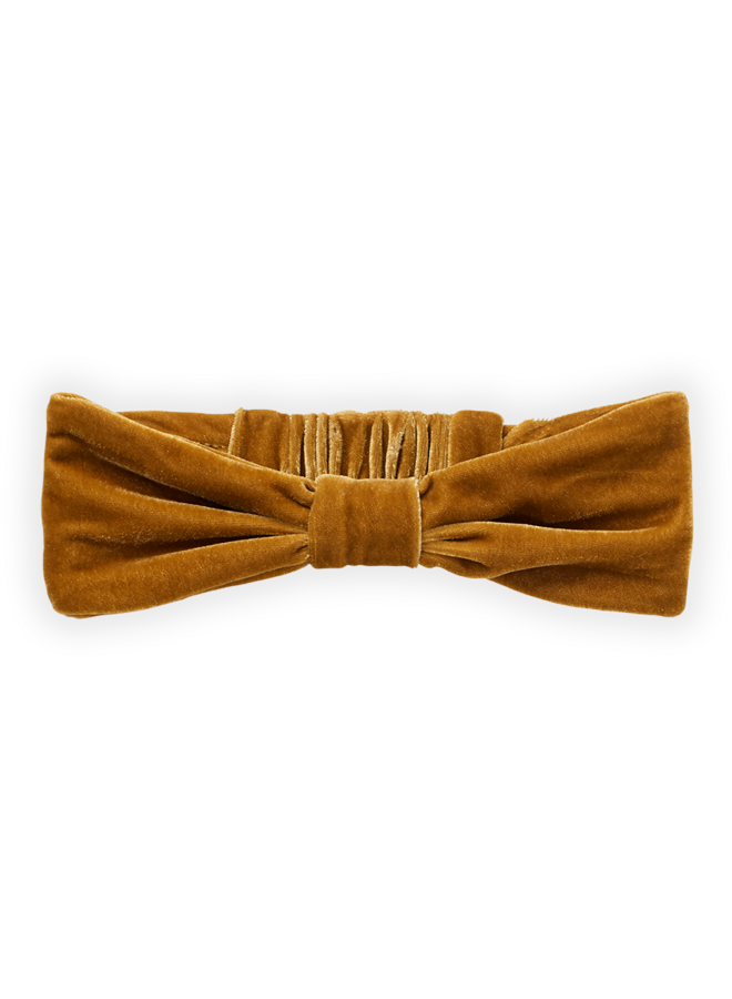 Sproet & Sprout - Velvet turban headband Toffee
