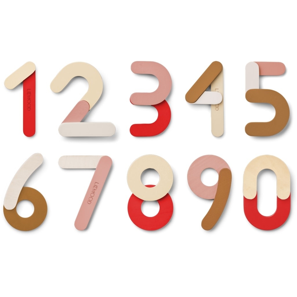 LIEWOOD JOTA MAGNETIC NUMBERS DUSTY RASPBERRY MULTI MIX LIEWOOD JOTA MAGNETIC NUMBERS DUSTY RASPBERRY MULTI MIX