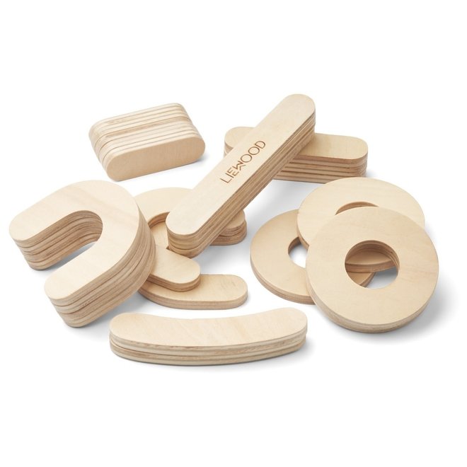 Liewood - Jota magnetic numbers - Natural wooden