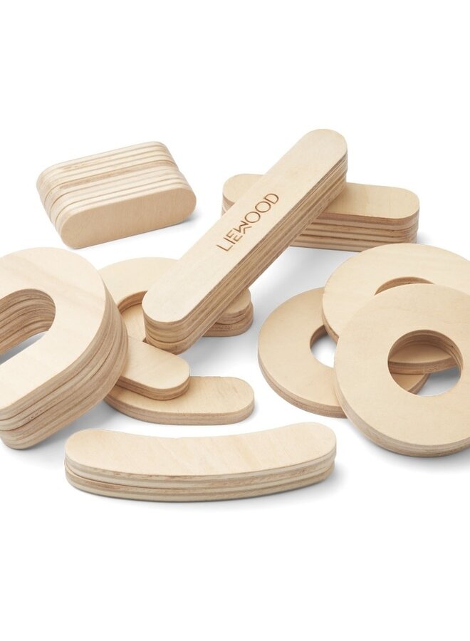 Liewood - Jota magnetic numbers - Natural wooden