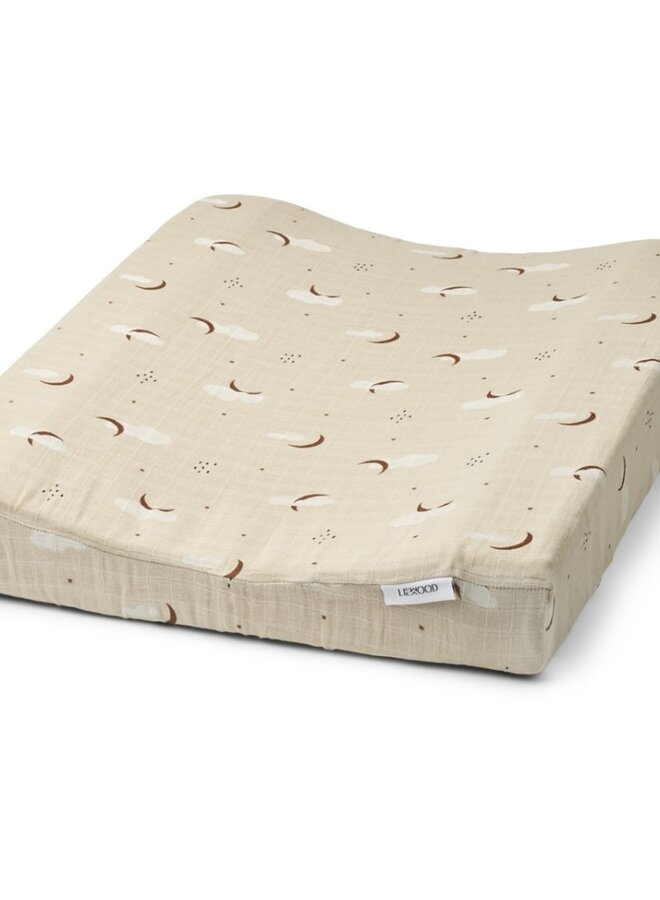 Liewood - Cliff printed changing mat cover - Stargazer / foggy mix