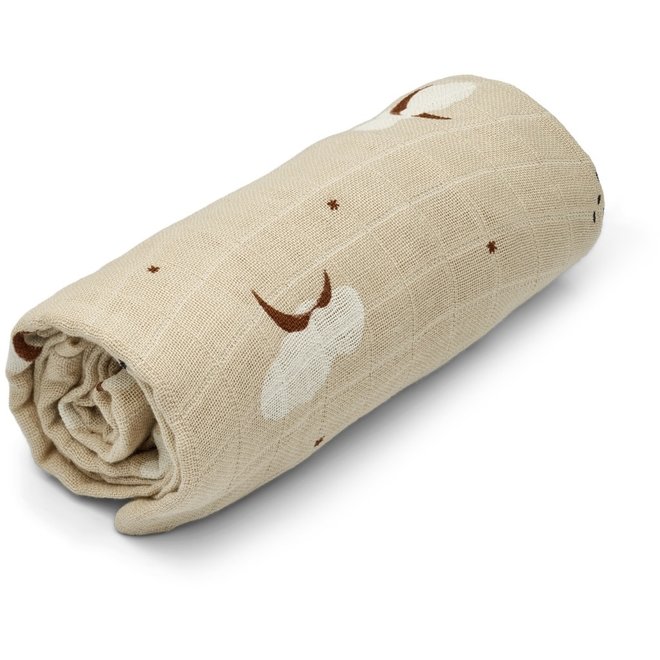 Liewood - Cliff printed changing mat cover - Stargazer / foggy mix