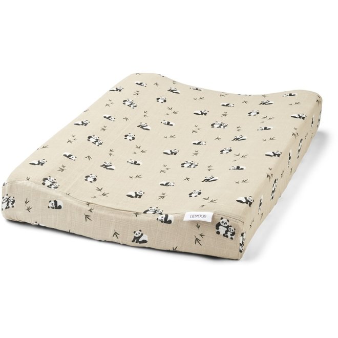 Liewood - Cliff printed changing mat cover - Panda mix