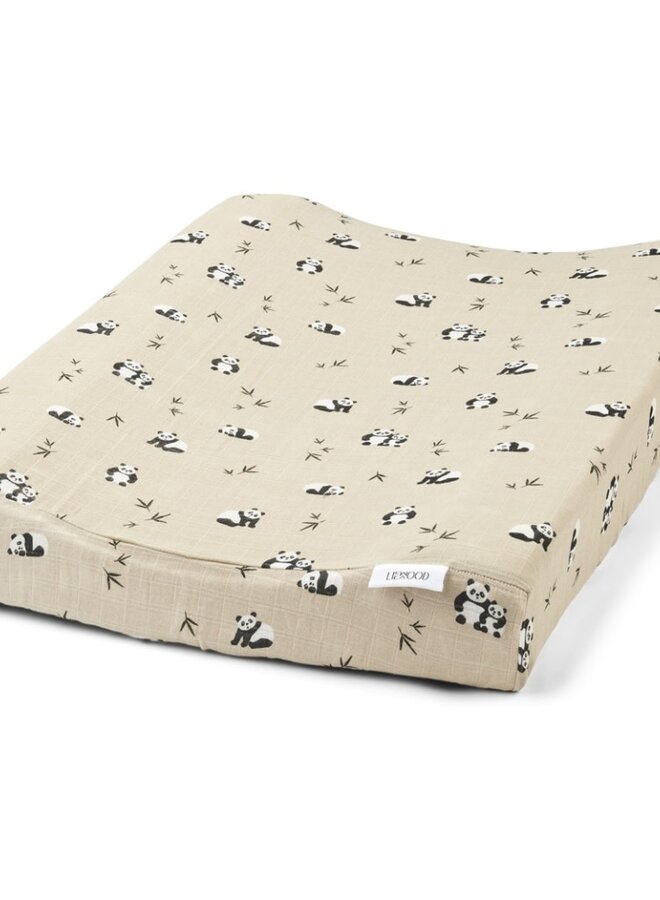 Liewood - Cliff printed changing mat cover - Panda mix