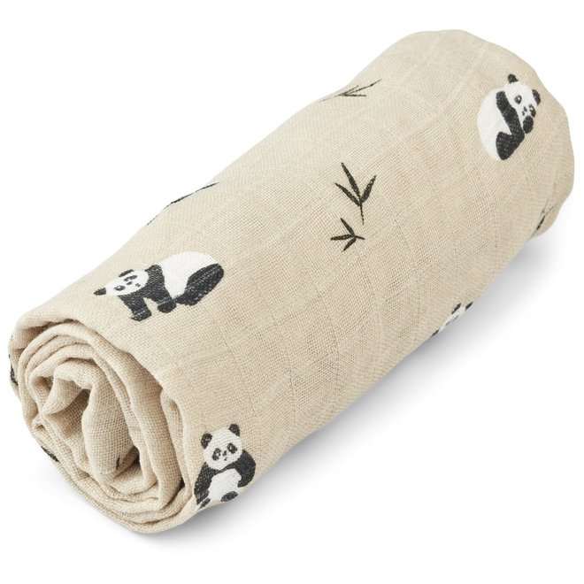 Liewood - Cliff printed changing mat cover - Panda mix