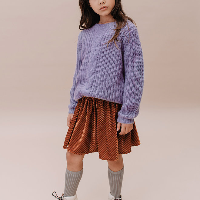 Sproet & Sprout - Cable sweater Ice purple