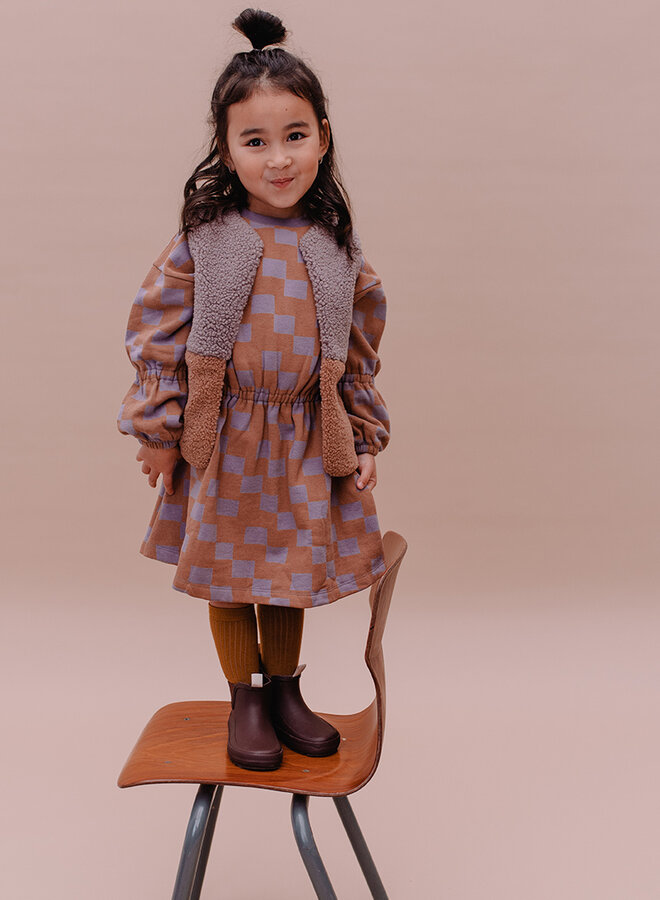 Sproet & Sprout - Balloon dress block print Lion