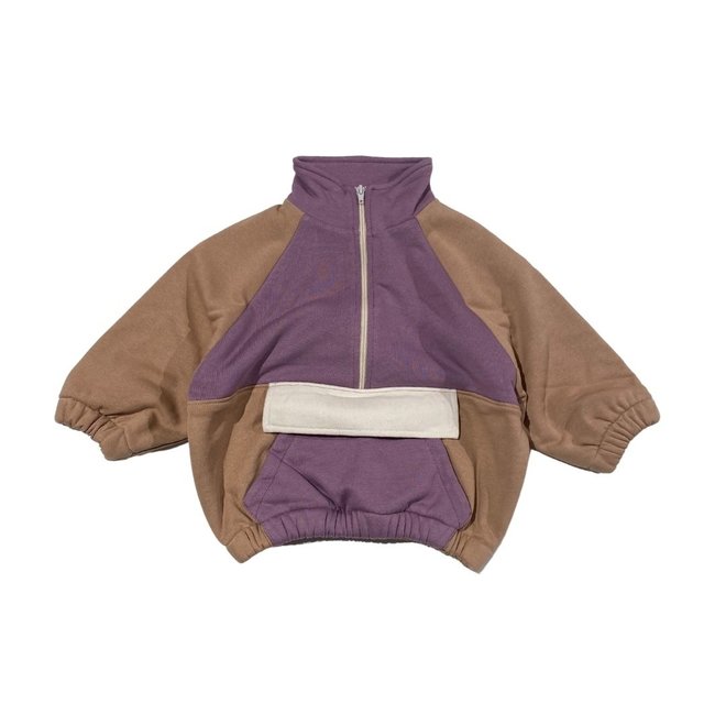 Cos I Said So - Color block ZIP Natural