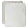 Jollein - Hoeslaken jersey 60 x 120 cm - Ivory / Nougat
